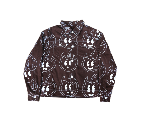 Springtime Emotions Denim Jacket - Brown